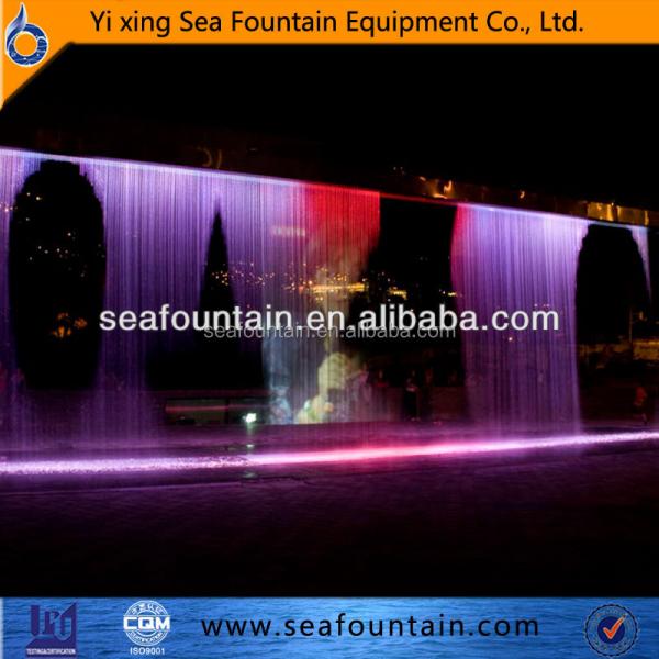 Quality Onsite Training Outdoor Music Digital Water Curtain Colorful for sale