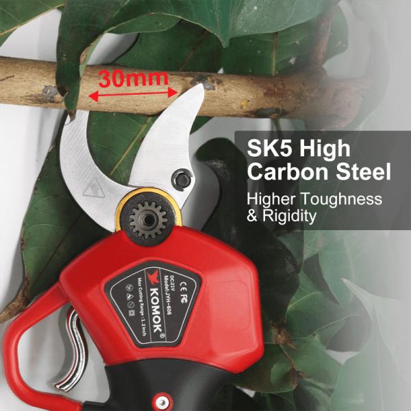 Quality Professional Cordless Electric Pruning Shears 30mm With 21V Battery SK5 Blades for sale