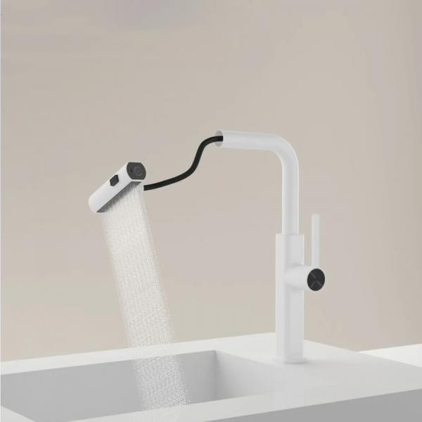Quality Motion Sensor Waterfall Zinc Alloy Faucet Digital Display For Kitchen Multifunct for sale