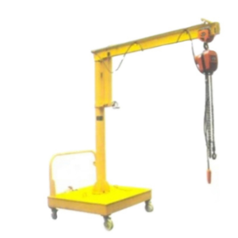 China Cantilever Mobile Movable Jib Cranes With Chain Hoist 500kg factory