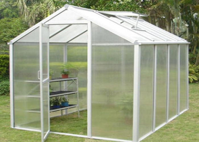 China Aluminium Frame Indoor Garden Greenhouse , Mini Garden Greenhouse For Plants Grows factory