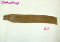 China Soft And Straight 10 Inch Tape In Human Hair Extensions , Double Drawn Hair Weft factory