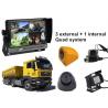 China Lorry 4 Security Camera Car DVR AHD 3G GPS WIFI Quad Monitor System factory