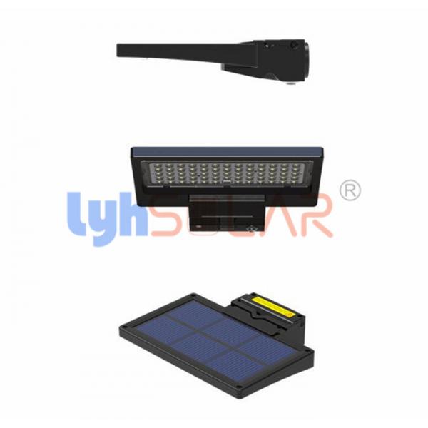 Quality Black 5W 10w Portable Solar Outdoor Lights With Sensor With PC Lens Type II Beam for sale