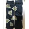 China Boys colourful patterned  70D nylon high  quality  combed cotton anklets straight socks factory