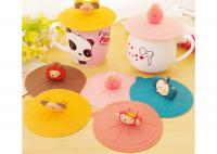 China Food Safety , Cartoon Animal Image , Cute Design , Silicone Mug Lid , Factory Supply Promotional Gift factory