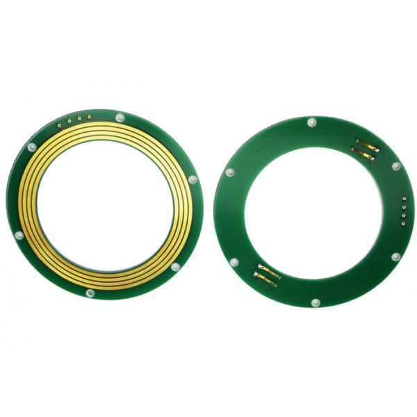 Quality FR-4 PCB Disc Slip Ring Through Bore Power Signal Combinations For Excavator for sale