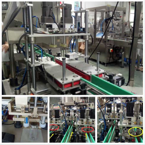 Quality Four Wheel Pinch Linear Capping Machine Electrically Controlled Movement for sale