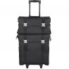 China oxford cloth makeup beauty case with wheel big capacity factory