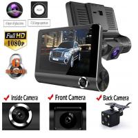 Quality 4 Inch Car Camcorder FHD 1080P Triple Lens DVR Dashboard Camera 170 Degree for sale