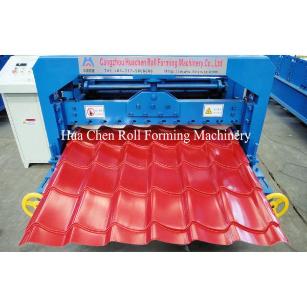 Quality Wall Panel / Glazed Tile Roll Forming Machine , Auto Cold Roll Forming Equipment for sale