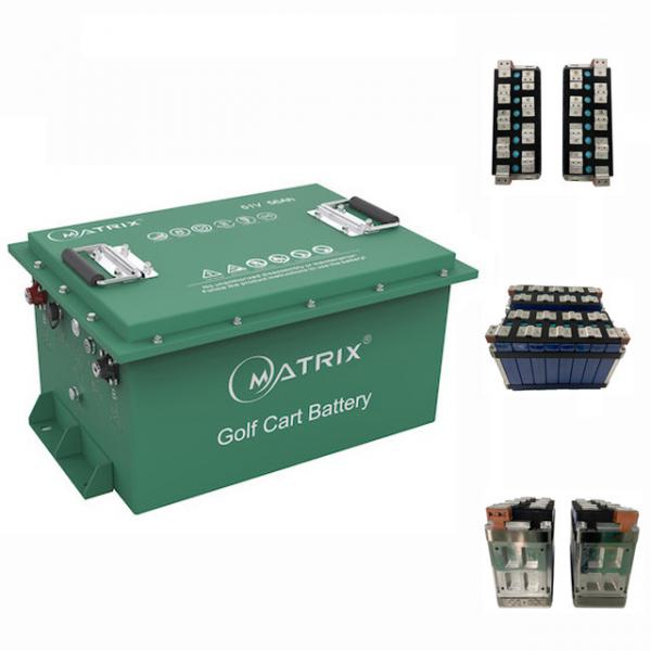 Quality Deep Cycle 48V Golf Cart Lithium ion phosphate Battery 56Ah Replace Lead Acid Batteries for sale