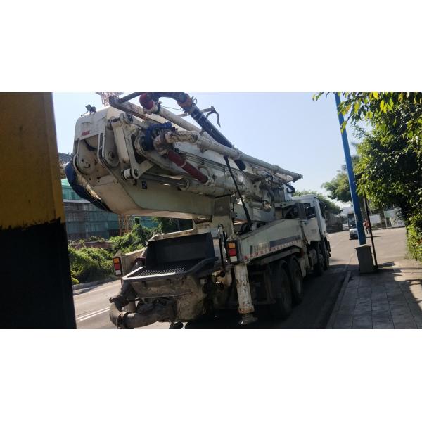 Quality 300KW Zoomlion Concrete Boom Truck , Boom Pump Truck Well Maintenanced for sale