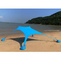 china Blue Leica Polyester Pop Up Beach Sun Shade Tent Uv Protection 210X210X170CM