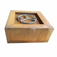 China ISO9001 Patio Gas Fire Pit Table Corten Steel  Propane Fire Pits Table factory