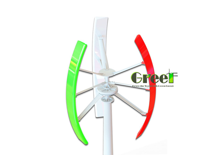 China 3 Phase AC 3KW Vertical Wind Turbine / Vertical Rooftop Wind Turbine factory