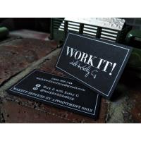 China Personalised Design Recycled Business Cards , Black Spot Uv Business Cards factory