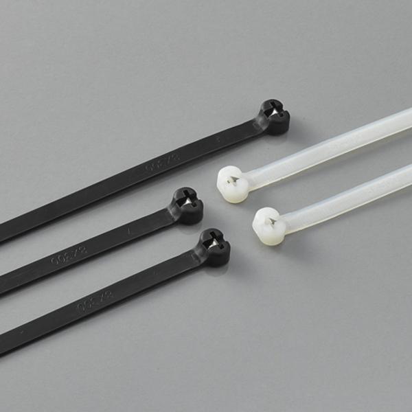Quality 11.8 Inch Black Nylon Cable Tie Wrap With Stainless Steel Inlay Metal Insert for sale