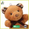 China 8cm Plush Teddy Bear Handcraft With Metal Keyring BSCI certificate factory