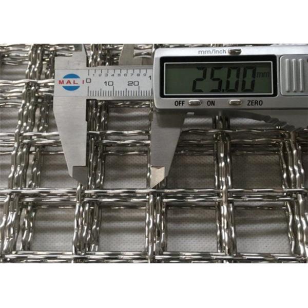Quality 25mm Square Hole strong tensile Stainless Steel Woven Wire Mesh for sale