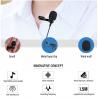 China IPhone X 8 7 CANON Lapel Portable Wireless Mic / Wireless Tie Clip Microphone factory