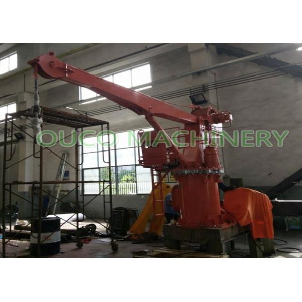 Quality 3 Tons 4M Compact Design Ship Crane With Stiff Boom / Hydraulic System for sale