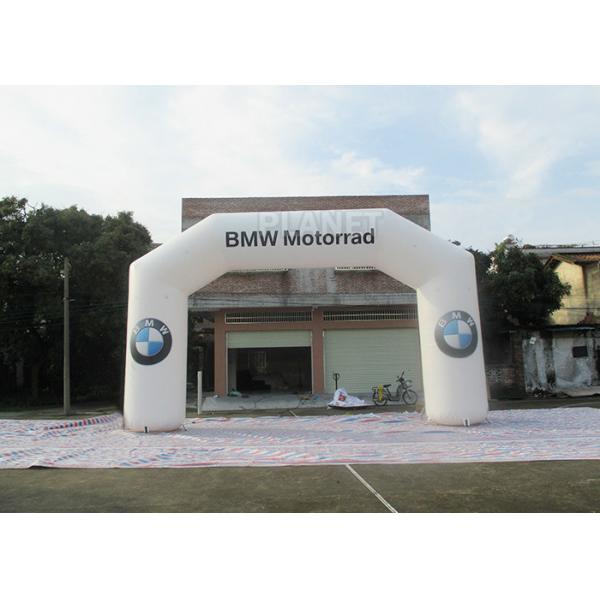 Quality White Used Inflatable Entrance Arch 6 - 15 M Width With Sand Bags And Ropes for sale