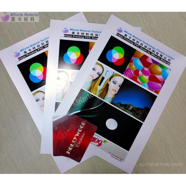 Quality Custom Plastic Inkjet Printable PVC Sheets Suitable For The Whole Series Inkjet for sale