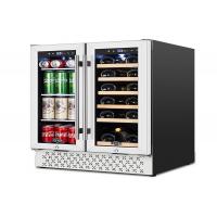 China 24 Undercounter Dual Zone Wine and Beverage Fridges for sale