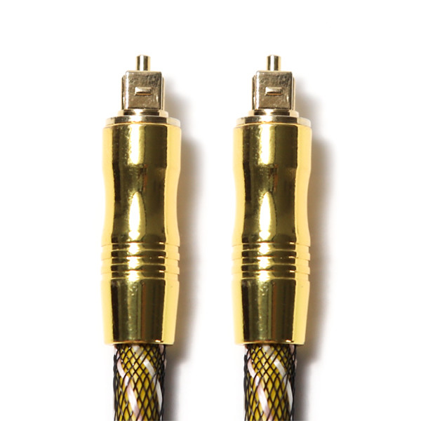 China TOSLINK Optical Audio Cable OD 7.0 Nylon Braided Net 4K Gold Plated Ports HiFi Sound  For Subwoofer Amplifier Audiophile factory