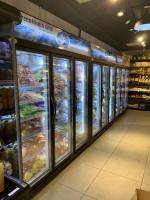 China Commercial White Frost Free Single Door Display Freezer With Glass Door factory