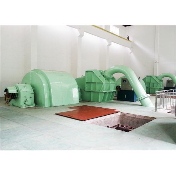 Quality Micro Pelton Hydro Turbine Generator Green Color 90m-600m Warter Head for sale