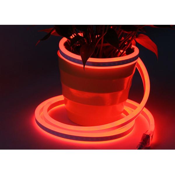 Quality Decorative Red Double Sided Neon Flex SMD2835 LED Milky White PVC Jacket for sale