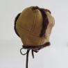 China Promotional cheap warm double face sheepskin trapper baby winter hat factory