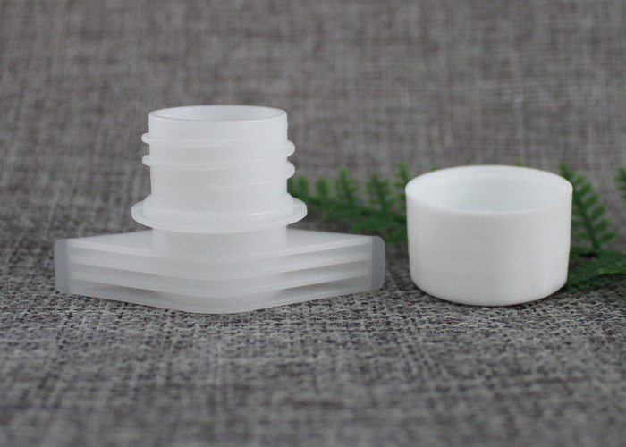 China Flexible Packaging Bag Spout Caps In Plastic PE Food Grade 24.5 Nozzle Outer Diameter for sale