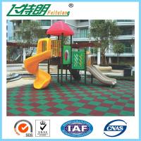 china Safety Kids Rubber Playground Mats / Kindergarten Rubber Floor Outdoor