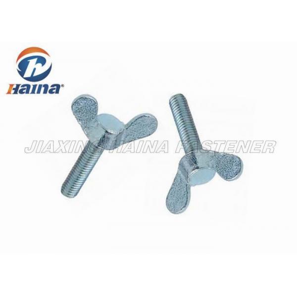 Quality Yellow Zinc Plated Wing Bolt Round With Carbon Steel Material DIN 316 Custom for sale