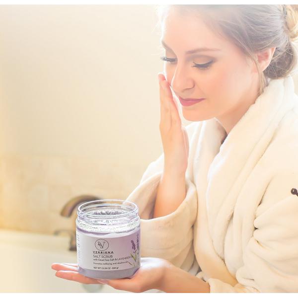 Quality Dead Salt Whitening Body Scrub Invigorate Skin With Lavender Essential Oil for sale
