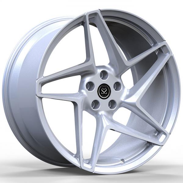 Quality 5x130 2 Piece Forged Wheels Silver Alloy Rims 18 Inches for sale