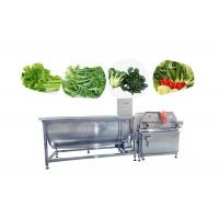 China Bubbling Vegetable Fruit Washing Machine Salad Cleaning Frozen Vegetable Lettuce Production Line factory
