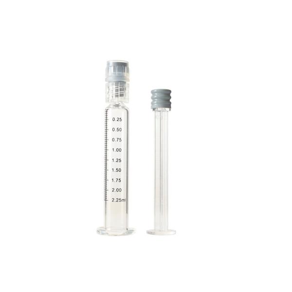 Quality 2.25ml Luer Lock Glass Syringe For Concentrate Oil Reusable Dab Syringes for sale