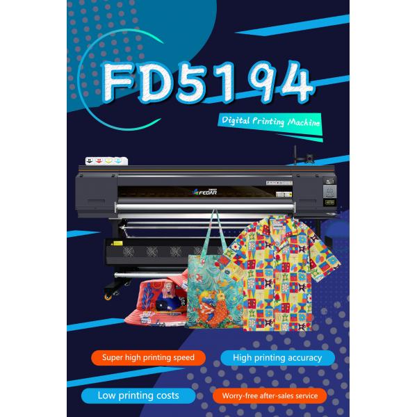 Quality Large format I3200A1*4HEAD Fabric Printing Sublimation Printer 1900mm in speed 170m²/h 85m²/h for sale