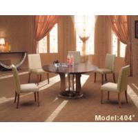 China Gelaimei Upholstery Hotel Restaurant Furniture Wooden 5 Person Dining Room Table for sale