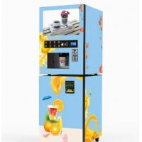 China Self Service Food Orange Juice Vending Machine Coin Note Payment With Cooling System factory
