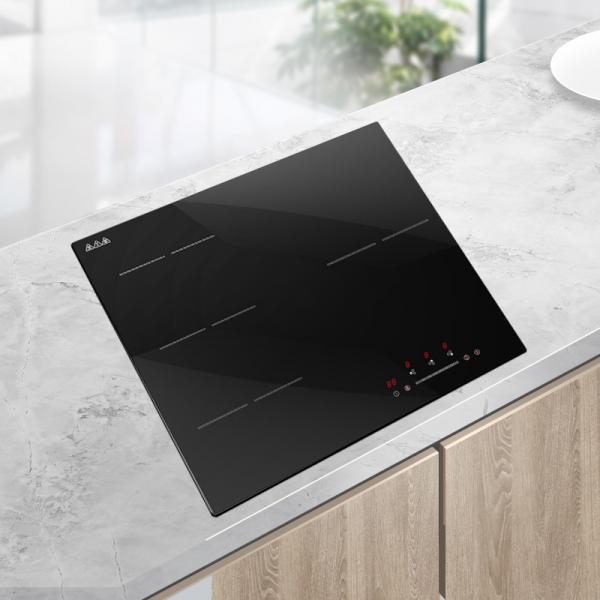 Quality Multifunctional Built In Induction Hob 5500W Touch Screen Knob Control for sale