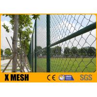 China PVC Coated Galvanized Chain Link Fence 25mm Mesh 8ft Metal Chain Link Fencing for sale