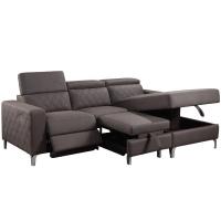 Quality Antiwear Durable L Shape Sofa Bed , Multiscene Sofa Bed And Recliner Set for sale