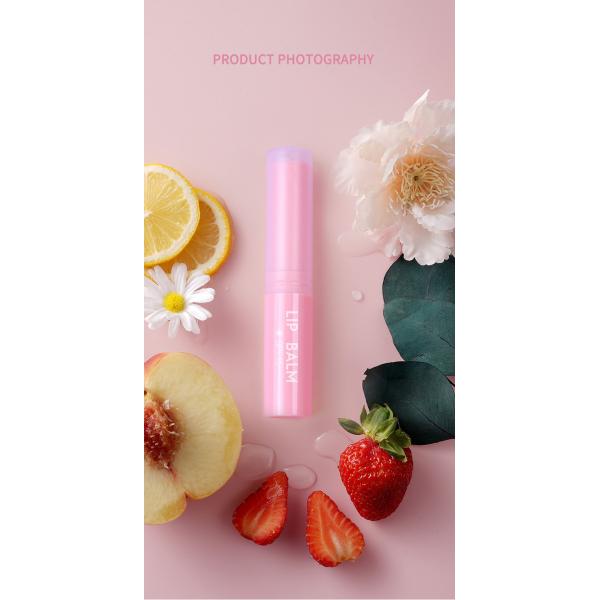 Quality SPF 15+ Natural Pink Lip Balm OEM Skin Care Products Moisturizing Treatment for sale