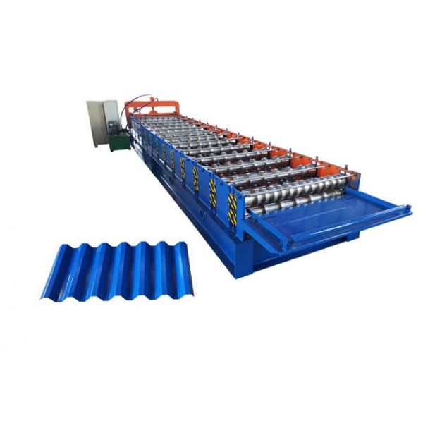 Quality Trapezoidal Sheet Metal Roll Forming Machines Single Layer Type Easy Installatio for sale