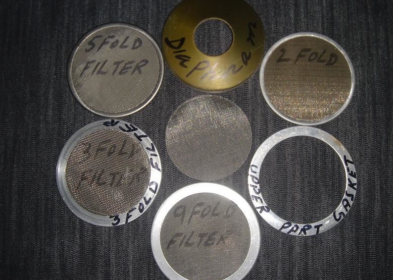 China Polished Wire 304 Stainless Steel Mesh Filter Discs 250mm Diameter Wear Proof for sale